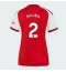 Arsenal William Saliba #2 Replika Hjemmedrakt Dame 2026-27 Kortermet