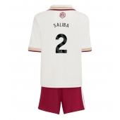 Arsenal William Saliba #2 Replika Tredjedrakt Barn 2025-26 Kortermet (+ bukser)