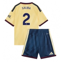 Arsenal William Saliba #2 Replika Tredjedrakt Barn 2026-27 Kortermet (+ bukser)