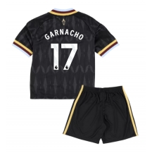 Aston Villa Alejandro Garnacho #17 Replika Bortedrakt Barn 2026-27 Kortermet (+ bukser)