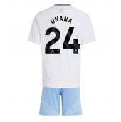 Aston Villa Amadou Onana #24 Replika Bortedrakt Barn 2024-25 Kortermet (+ bukser)