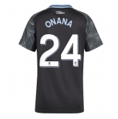 Aston Villa Amadou Onana #24 Replika Bortedrakt Dame 2025-26 Kortermet