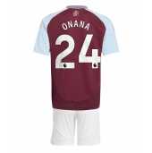Aston Villa Amadou Onana #24 Replika Hjemmedrakt Barn 2024-25 Kortermet (+ bukser)