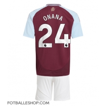 Aston Villa Amadou Onana #24 Replika Hjemmedrakt Barn 2024-25 Kortermet (+ bukser)
