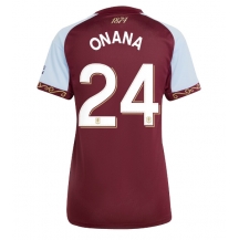 Aston Villa Amadou Onana #24 Replika Hjemmedrakt Dame 2025-26 Kortermet