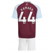 Aston Villa Boubacar Kamara #44 Replika Hjemmedrakt Barn 2024-25 Kortermet (+ bukser)