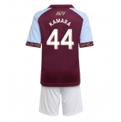 Aston Villa Boubacar Kamara #44 Replika Hjemmedrakt Barn 2025-26 Kortermet (+ bukser)