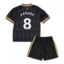 Aston Villa Boubacar Kamara #8 Replika Bortedrakt Barn 2026-27 Kortermet (+ bukser)