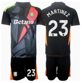 Aston Villa Emiliano Martinez #23 Keeper Replika Bortedrakt Barn 2024-25 Kortermet (+ bukser)