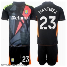 Aston Villa Emiliano Martinez #23 Keeper Replika Bortedrakt Barn 2024-25 Kortermet (+ bukser)
