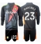 Aston Villa Emiliano Martinez #23 Keeper Replika Bortedrakt Barn 2024-25 Langermet (+ bukser)