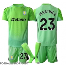 Aston Villa Emiliano Martinez #23 Keeper Replika Bortedrakt Barn 2025-26 Kortermet (+ bukser)