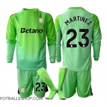 Aston Villa Emiliano Martinez #23 Keeper Replika Bortedrakt Barn 2025-26 Langermet (+ bukser)