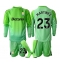 Aston Villa Emiliano Martinez #23 Keeper Replika Bortedrakt Barn 2025-26 Langermet (+ bukser)