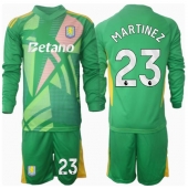 Aston Villa Emiliano Martinez #23 Keeper Replika Hjemmedrakt Barn 2024-25 Langermet (+ bukser)