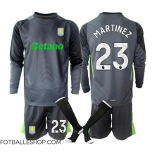Aston Villa Emiliano Martinez #23 Keeper Replika Hjemmedrakt Barn 2025-26 Langermet (+ bukser)