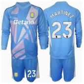 Aston Villa Emiliano Martinez #23 Keeper Replika Tredjedrakt Barn 2024-25 Langermet (+ bukser)