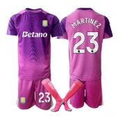 Aston Villa Emiliano Martinez #23 Keeper Replika Tredjedrakt Barn 2025-26 Kortermet (+ bukser)