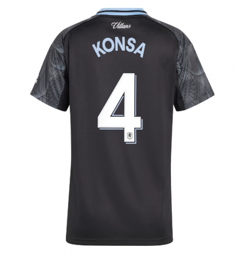 Aston Villa Ezri Konsa #4 Replika Bortedrakt Dame 2025-26 Kortermet Aston Villa Ezri Konsa #4 Replika Bortedrakt Dame 2025-26 Kortermet