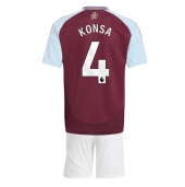 Aston Villa Ezri Konsa #4 Replika Hjemmedrakt Barn 2024-25 Kortermet (+ bukser)