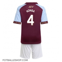 Aston Villa Ezri Konsa #4 Replika Hjemmedrakt Barn 2025-26 Kortermet (+ bukser)