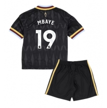 Aston Villa Ibrahim Mbaye #19 Replika Bortedrakt Barn 2026-27 Kortermet (+ bukser)