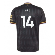 Aston Villa Pau Torres #14 Replika Bortedrakt 2026-27 Kortermet