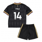 Aston Villa Pau Torres #14 Replika Bortedrakt Barn 2026-27 Kortermet (+ bukser)
