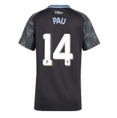 Aston Villa Pau Torres #14 Replika Bortedrakt Dame 2025-26 Kortermet