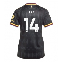 Aston Villa Pau Torres #14 Replika Bortedrakt Dame 2026-27 Kortermet
