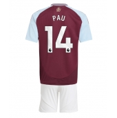 Aston Villa Pau Torres #14 Replika Hjemmedrakt Barn 2024-25 Kortermet (+ bukser)