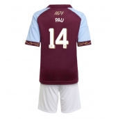 Aston Villa Pau Torres #14 Replika Hjemmedrakt Barn 2025-26 Kortermet (+ bukser)