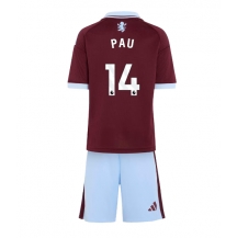 Aston Villa Pau Torres #14 Replika Hjemmedrakt Barn 2026-27 Kortermet (+ bukser)