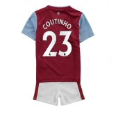 Aston Villa Philippe Coutinho #23 Replika Hjemmedrakt Barn 2022-23 Kortermet (+ bukser)