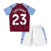 Aston Villa Philippe Coutinho #23 Replika Hjemmedrakt Barn 2023-24 Kortermet (+ bukser)
