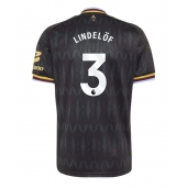 Aston Villa Victor Lindelof #3 Replika Bortedrakt 2026-27 Kortermet