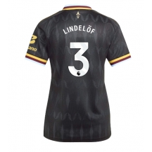 Aston Villa Victor Lindelof #3 Replika Bortedrakt Dame 2026-27 Kortermet