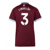 Aston Villa Victor Lindelof #3 Replika Hjemmedrakt Dame 2026-27 Kortermet