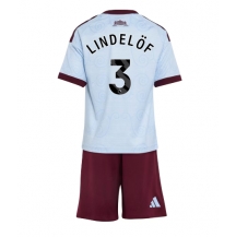 Aston Villa Victor Lindelof #3 Replika Tredjedrakt Barn 2026-27 Kortermet (+ bukser)