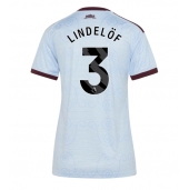 Aston Villa Victor Lindelof #3 Replika Tredjedrakt Dame 2026-27 Kortermet