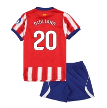 Atletico Madrid Giuliano Simeone #20 Replika Hjemmedrakt Barn 2026-27 Kortermet (+ bukser)