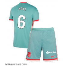Atletico Madrid Koke #6 Replika Bortedrakt Barn 2024-25 Kortermet (+ bukser)