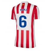 Atletico Madrid Koke #6 Replika Hjemmedrakt Dame 2025-26 Kortermet