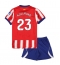 Atletico Madrid Morten Hjulmand #23 Replika Hjemmedrakt Barn 2026-27 Kortermet (+ bukser)