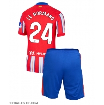 Atletico Madrid Robin Le Normand #24 Replika Hjemmedrakt Barn 2024-25 Kortermet (+ bukser)