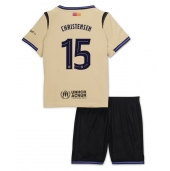 Barcelona Andreas Christensen #15 Replika Bortedrakt Barn 2025-26 Kortermet (+ bukser)