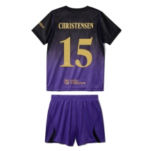 Barcelona Andreas Christensen #15 Replika Bortedrakt Barn 2026-27 Kortermet (+ bukser)