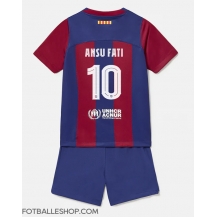 Barcelona Ansu Fati #10 Replika Hjemmedrakt Barn 2023-24 Kortermet (+ bukser)