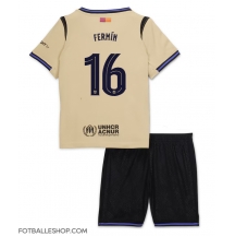 Barcelona Fermin Lopez #16 Replika Bortedrakt Barn 2025-26 Kortermet (+ bukser)