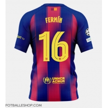 Barcelona Fermin Lopez #16 Replika Hjemmedrakt 2025-26 Kortermet